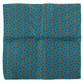 Gregor Blue Silk Pocket Square